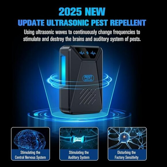 NEW 6 Pack Plug in Ultrasonic Pest Control Repeller for Insect Roaches Spider - Picture 7 of 7